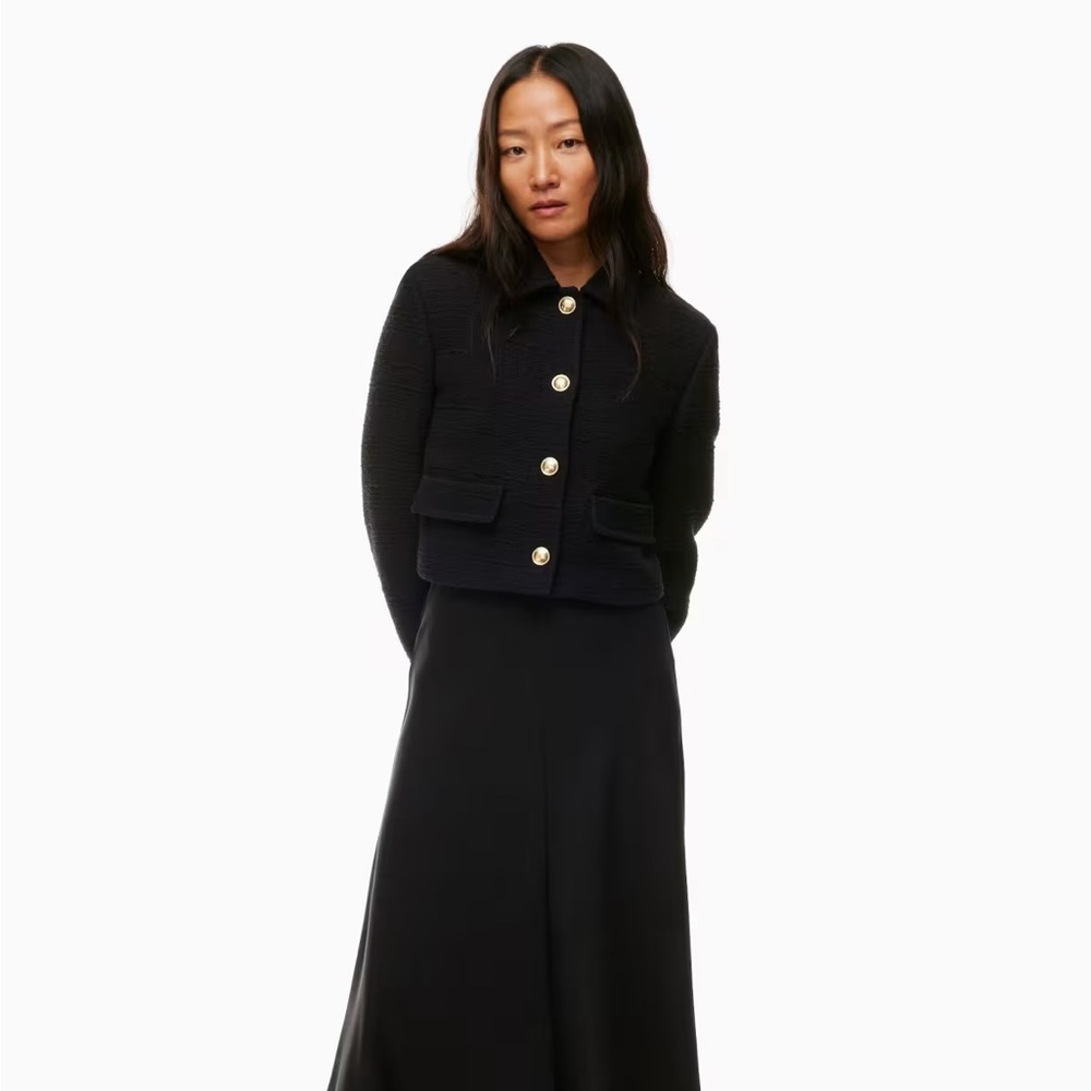 Babton Frances Lady Jacket in textured black with gold hardware